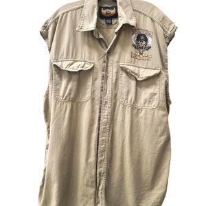 Biker Wear Daytona Bike Week 2012 Tan Vest size 3XL